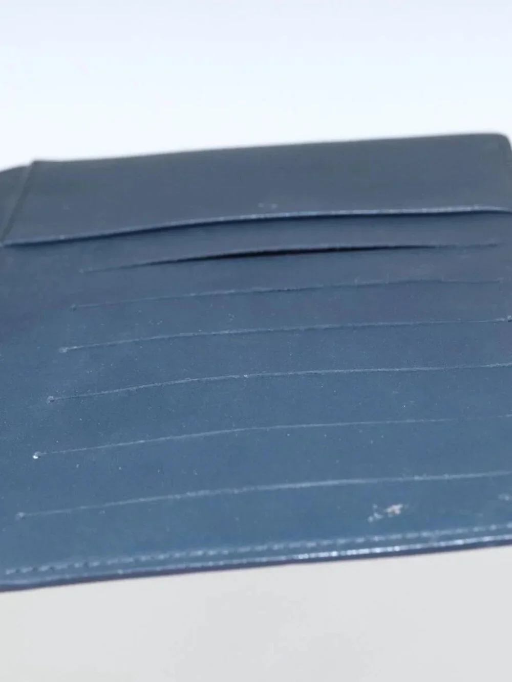 LOUIS VUITTON Monogram Mat Agenda MM Day Planner Cover Navy LV Auth 164300